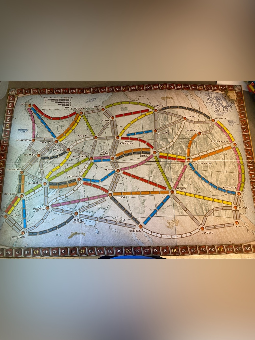 🛍️ 2 for $15🛍️ Ticket To Ride Days of Wonder Board Game Board